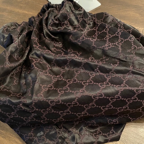 GUCCI brown suede shoulder bag double straps EXC COND - Picture 4 of 14